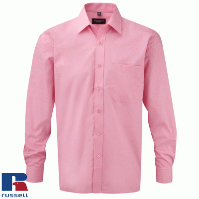 Russell Long Sleeve Easycare Poplin Shirt - J936M