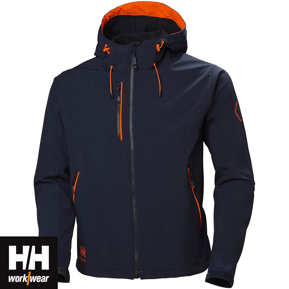 mens London tøve Helly Hansen Chelsea Evolution Hooded Softshell Jacket - 74140