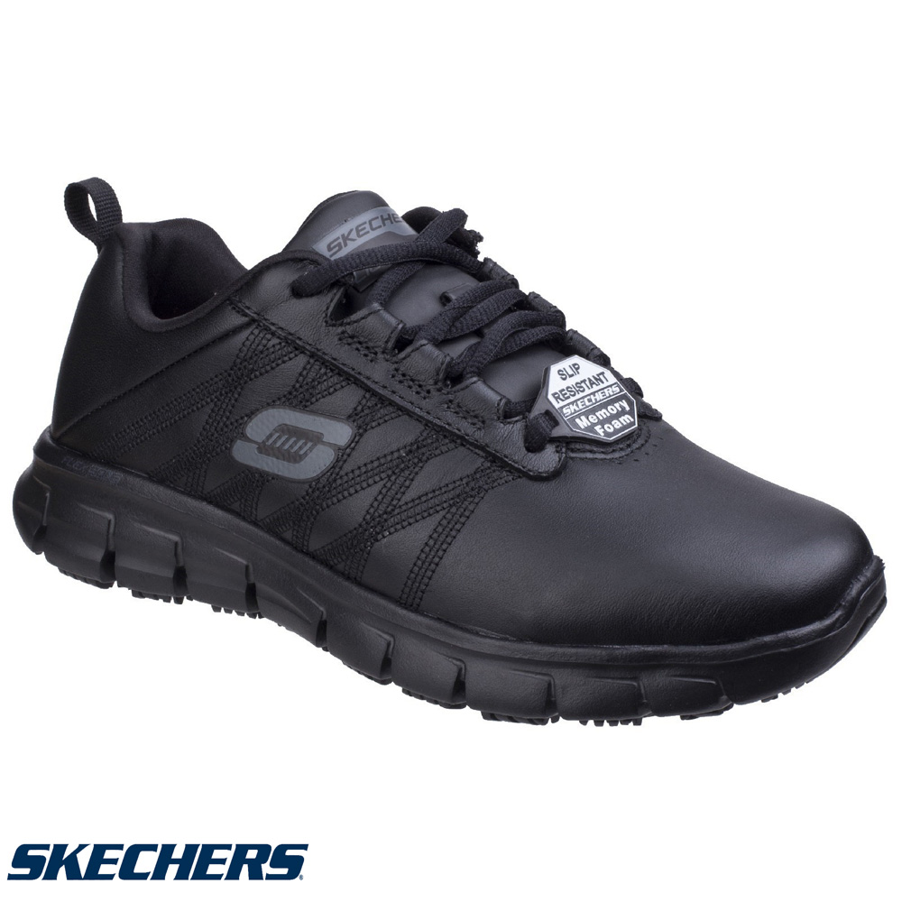 Skechers Sure Track Erath Lace Up Work Trainer - 76576EC
