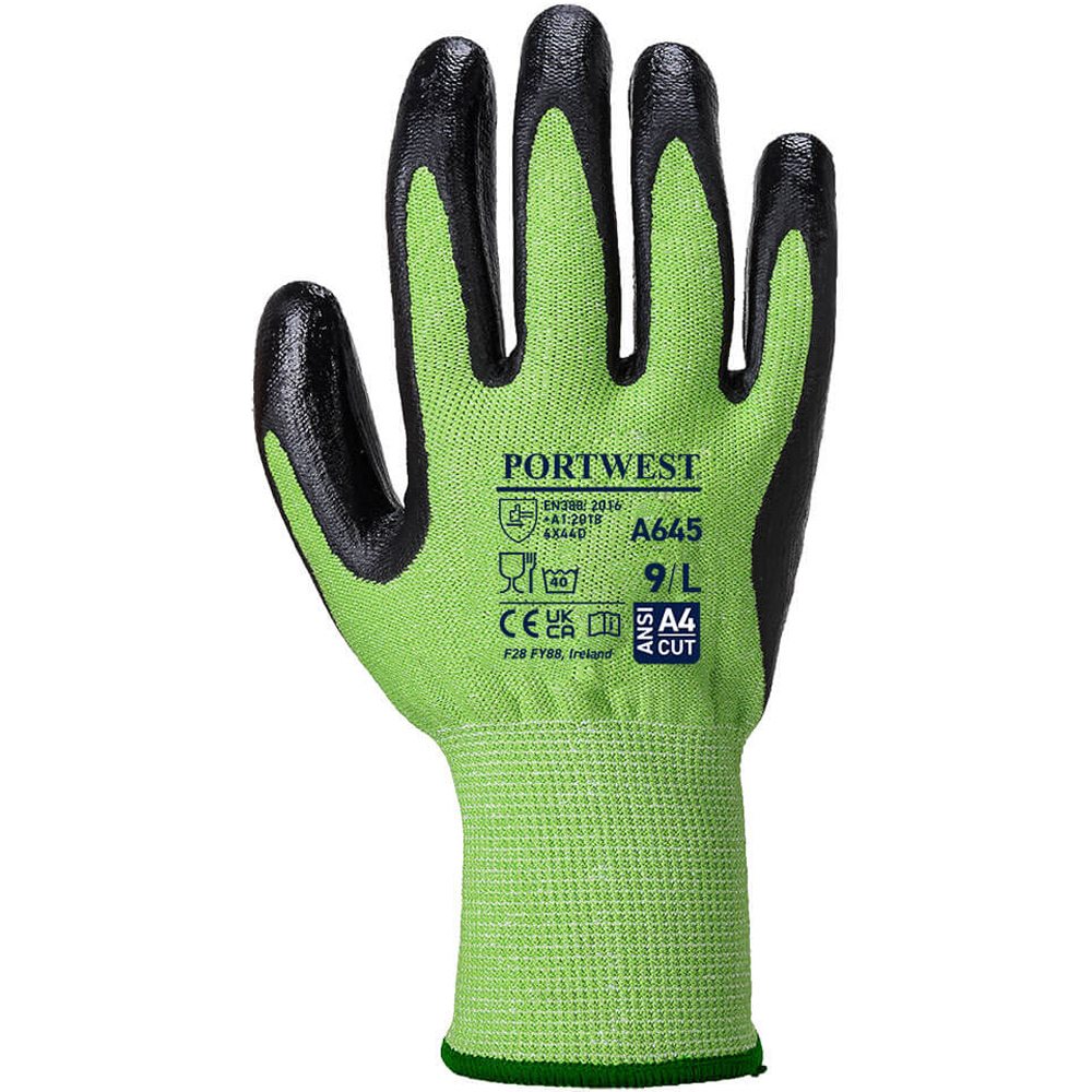 Portwest Green Cut Resistant Gloves A645
