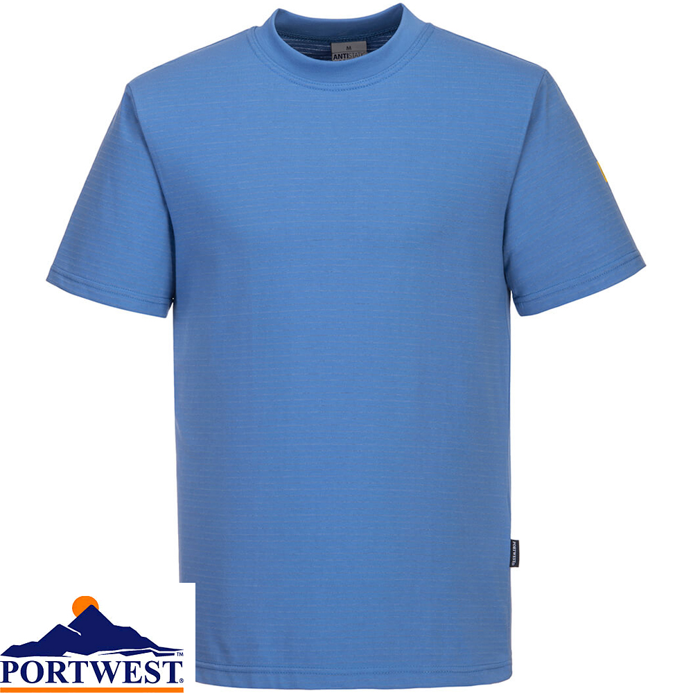 Portwest AS20 Anti-Static ESD T-Shirt Portwest AS20 Anti-Static ESD T-Shirt