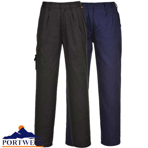 PORTWEST C099 black or navy blue ladies combat trouser size XS-3XL R//T