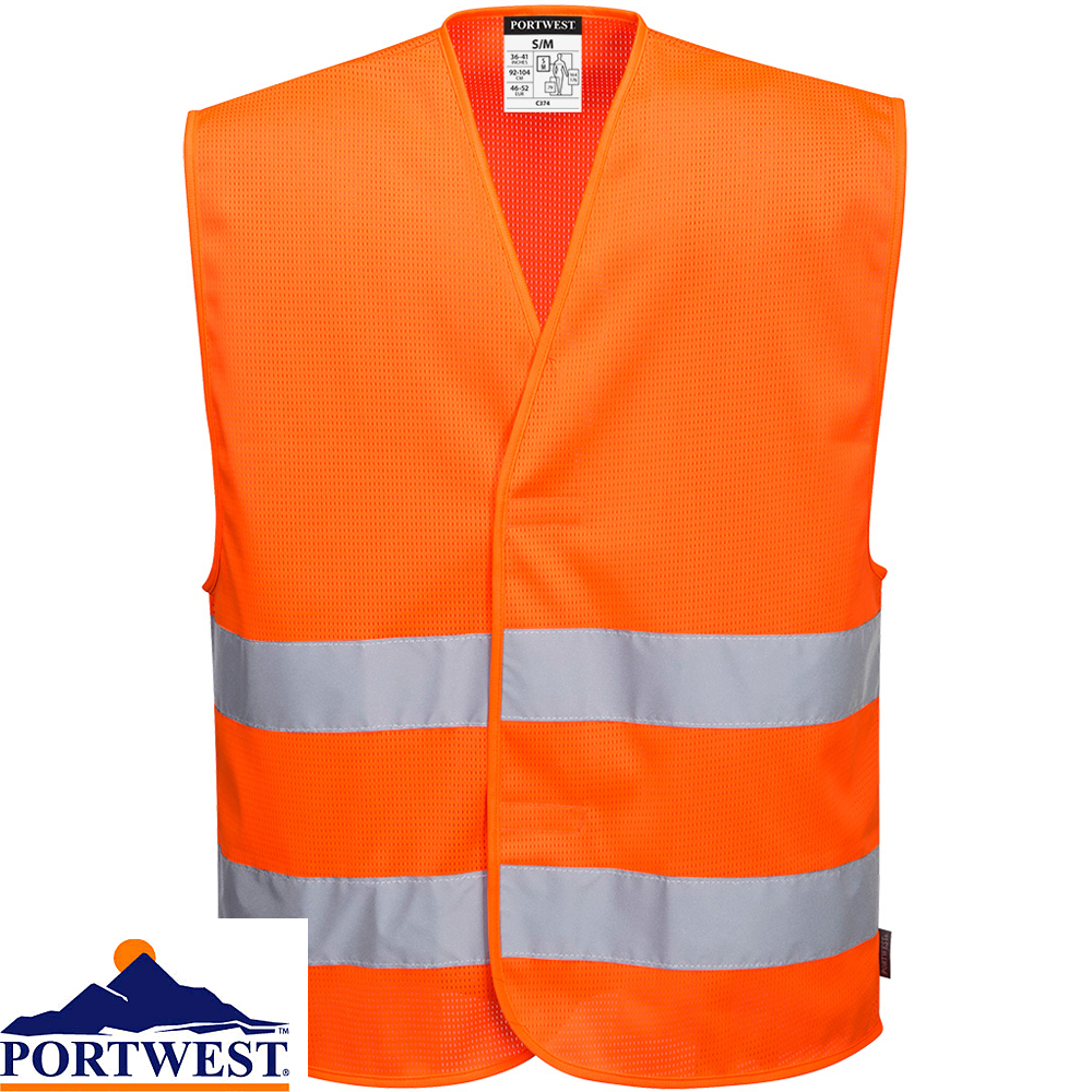 Orange mesh vest sale