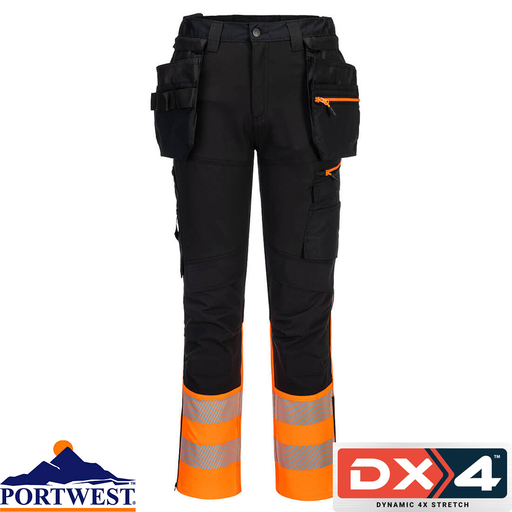 Portwest PW3 Hi-Vis Holster Work Trouser T501 - A To Z Safety Centre | PPE | Uniforms