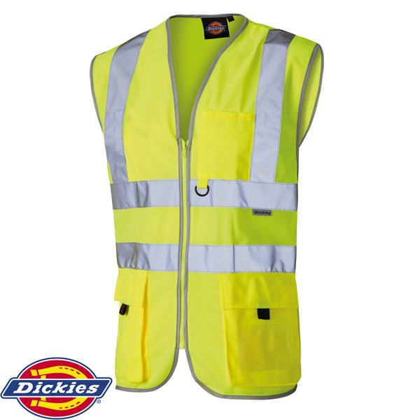 dickies hi vis bodywarmer