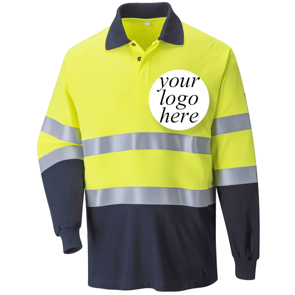 company logo on workwear