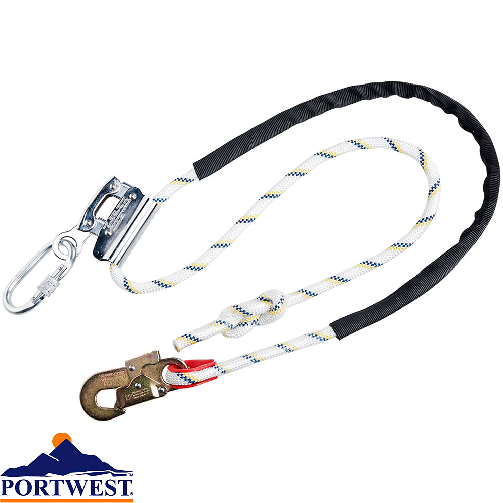 Portwest Work Positioning Lanyard with Grip Adjuster FP26