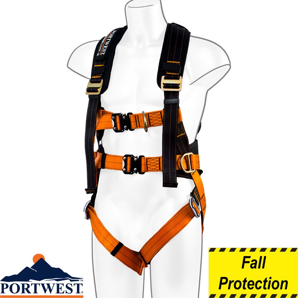 Portwest FP11 1 Point Back D Connection Safety Fall Arrest Full Body