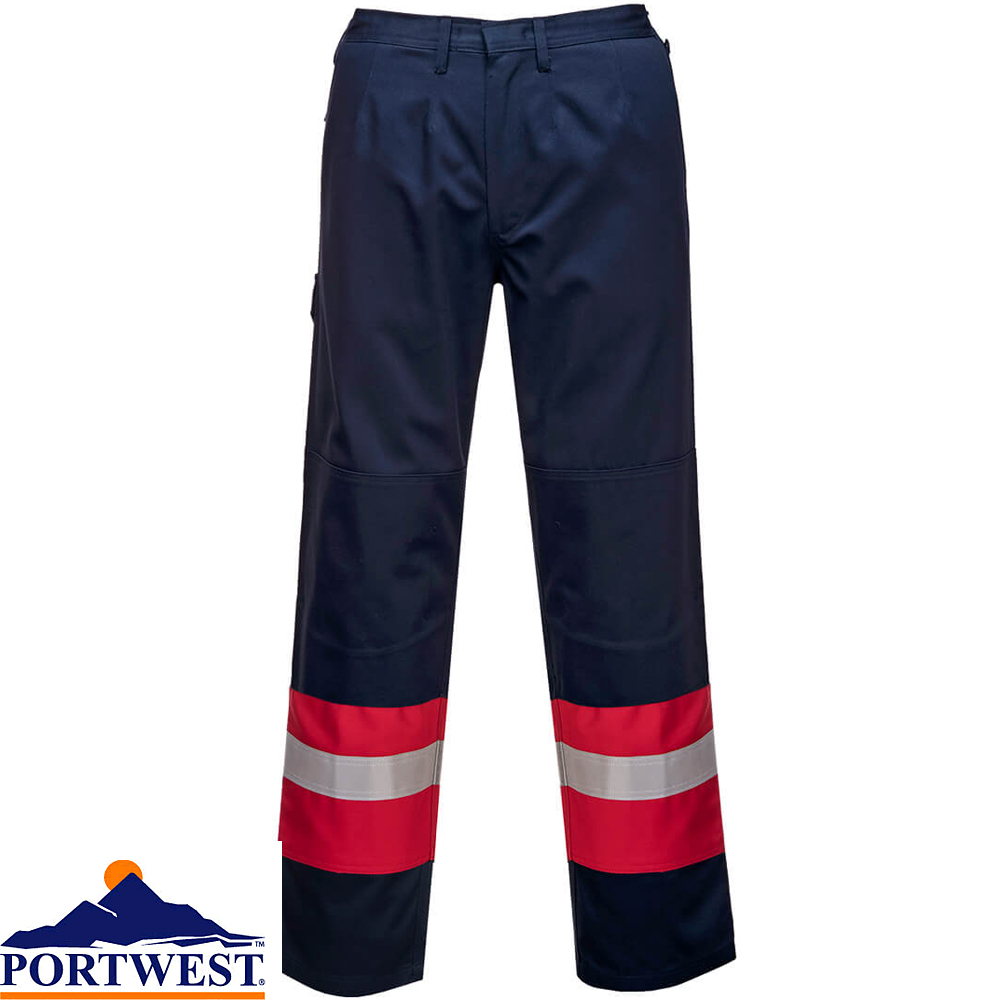 AFSIB-PAN12-M | Sibille Arc Flash Navy Anti-static, Flame Retardant Trousers  33 ￫ 34in, M Waist | RS