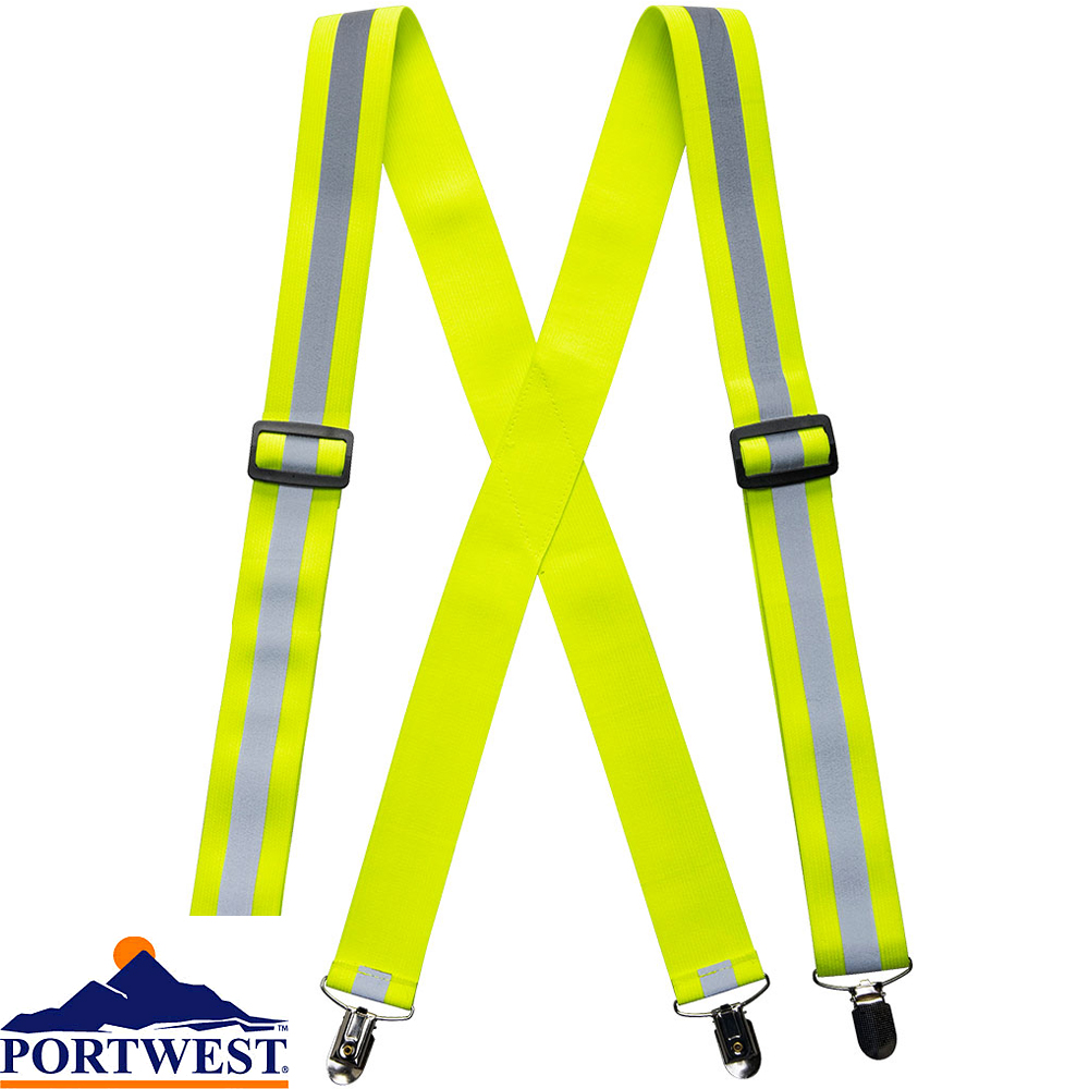 Portwest Hi-Vis Trouser Braces - HV56