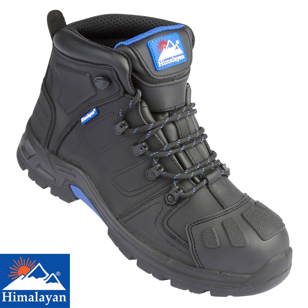 Himalayan 2417 S1P SRC Black Leather Steel Toe Cap Bump Cap Chukka Safety Boots 
