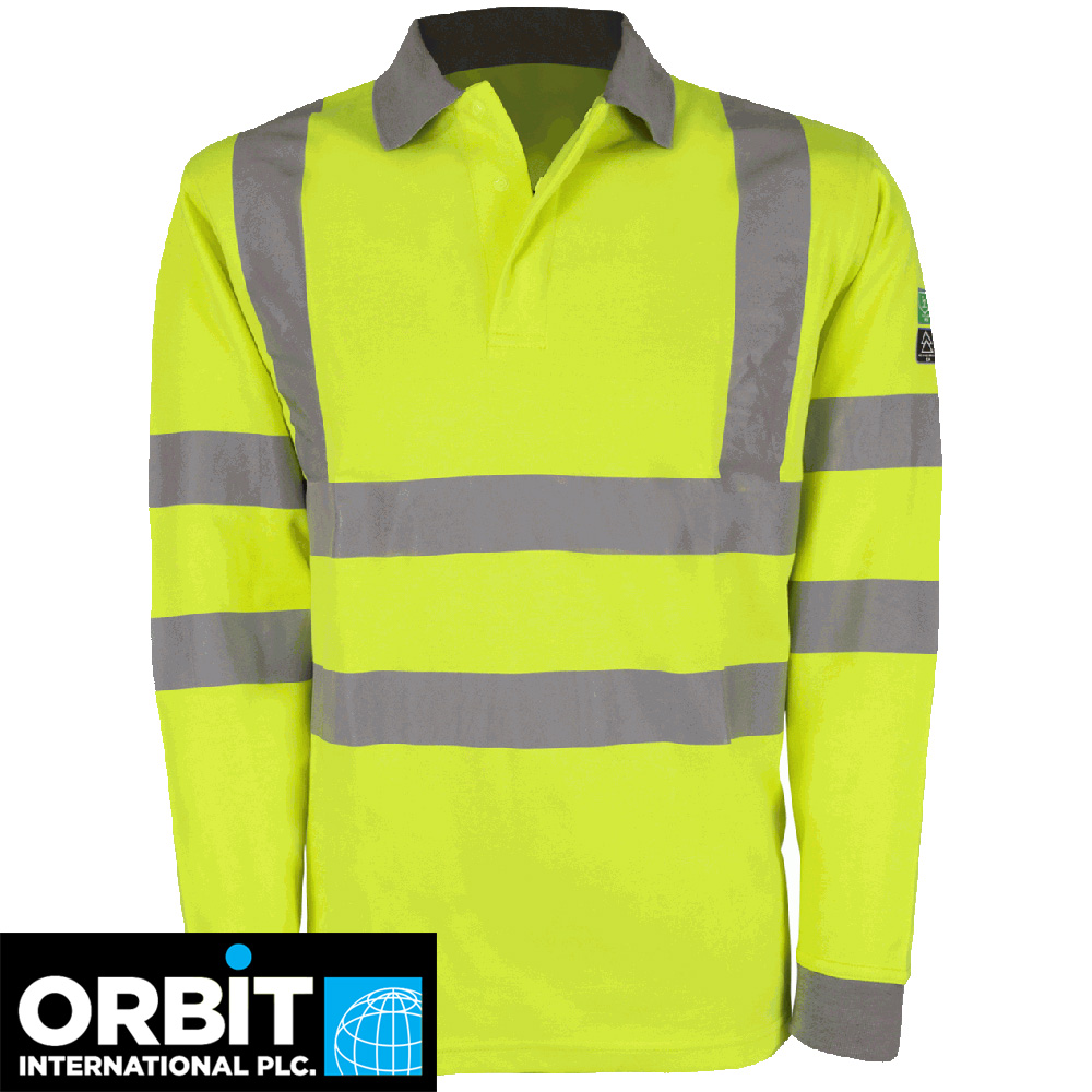 Hertz Modacrylic FR Hi-Vis Arc-Rated Polo Shirt main image 0