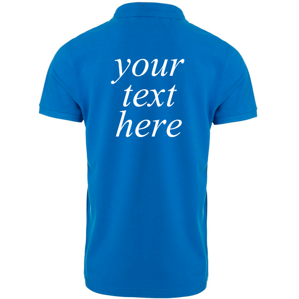 Large Printed Text on garments by Total Workwear