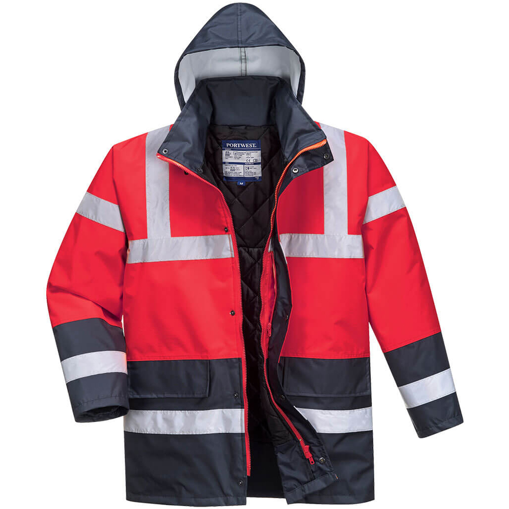 Portwest Hi-Vis Twee Kleuren Verkeersjack Size: XXL, Colour: Geel/groen, S466YGRXXL