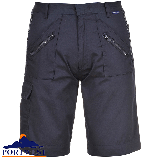 elasticated waist work shorts