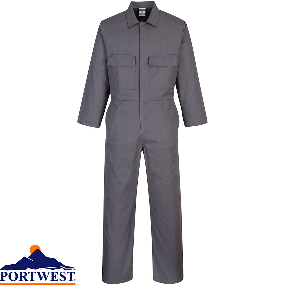 Portwest Mens Coverall Overall Boilersuit College Mechanic Apprentices Work S999 