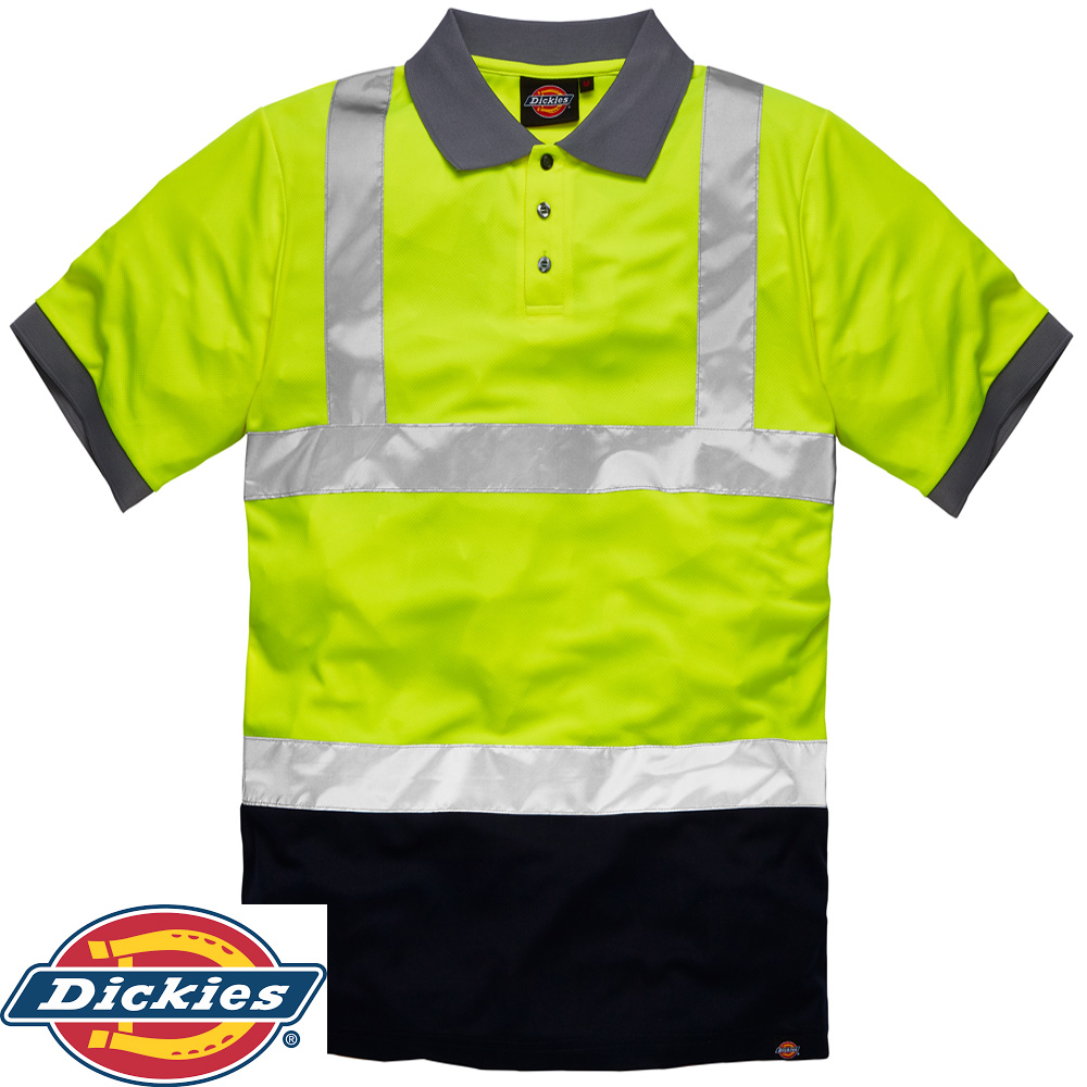 dickies hi vis polo shirt