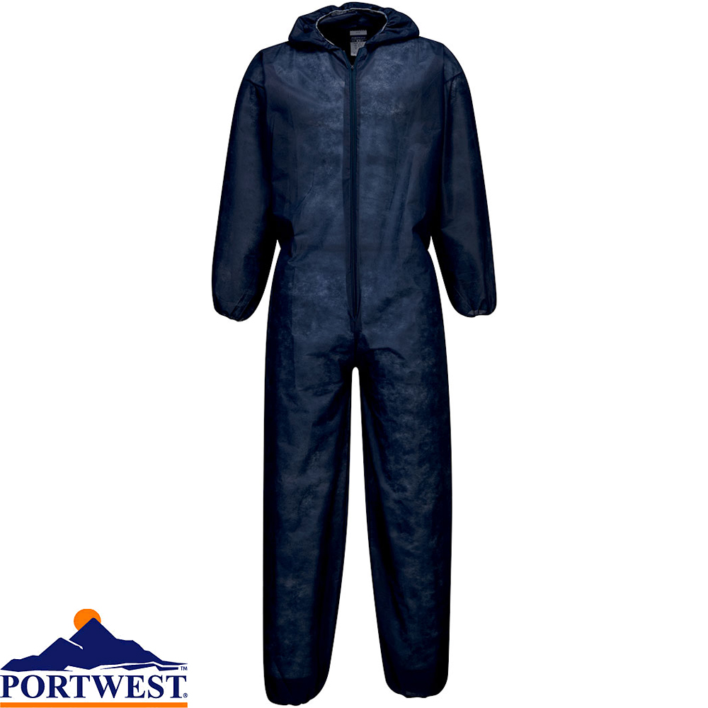 Portwest Coverall PP 40g Overall Boilersuit Disposable Workwear Lab ST11 