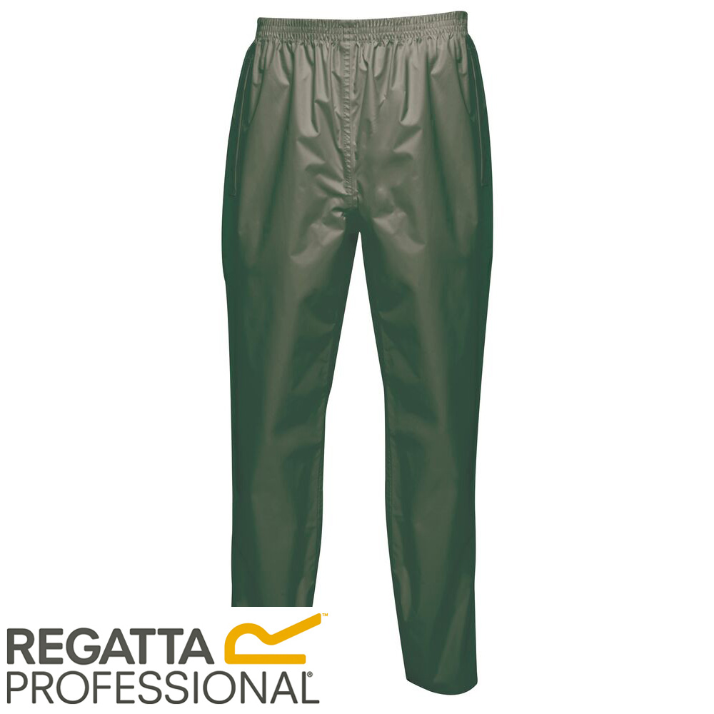 Regatta Mens Professional Pro Packaway Waterproof & Breathable Windproof Overtrousers Trousers