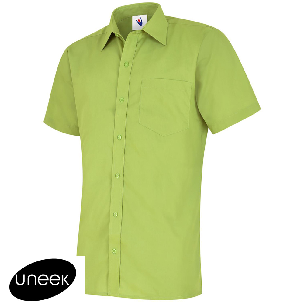 Lime green button deals up shirt