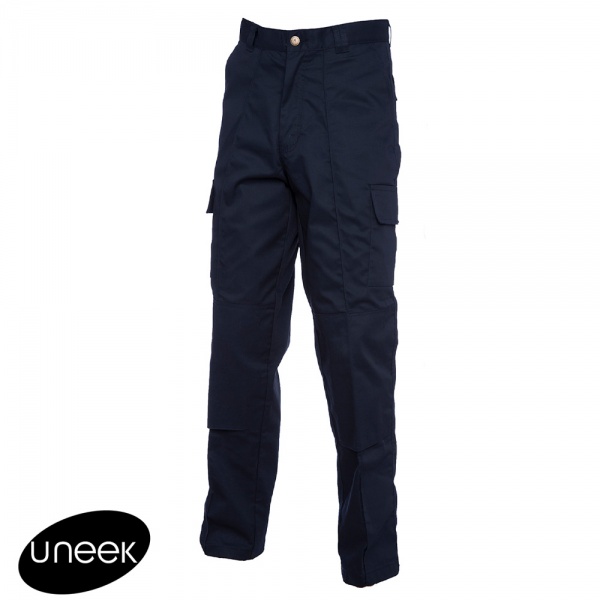 Unisex Cargo Trouser With Knee Pad Pockets UNEEK Workwear Combat Work Pants 