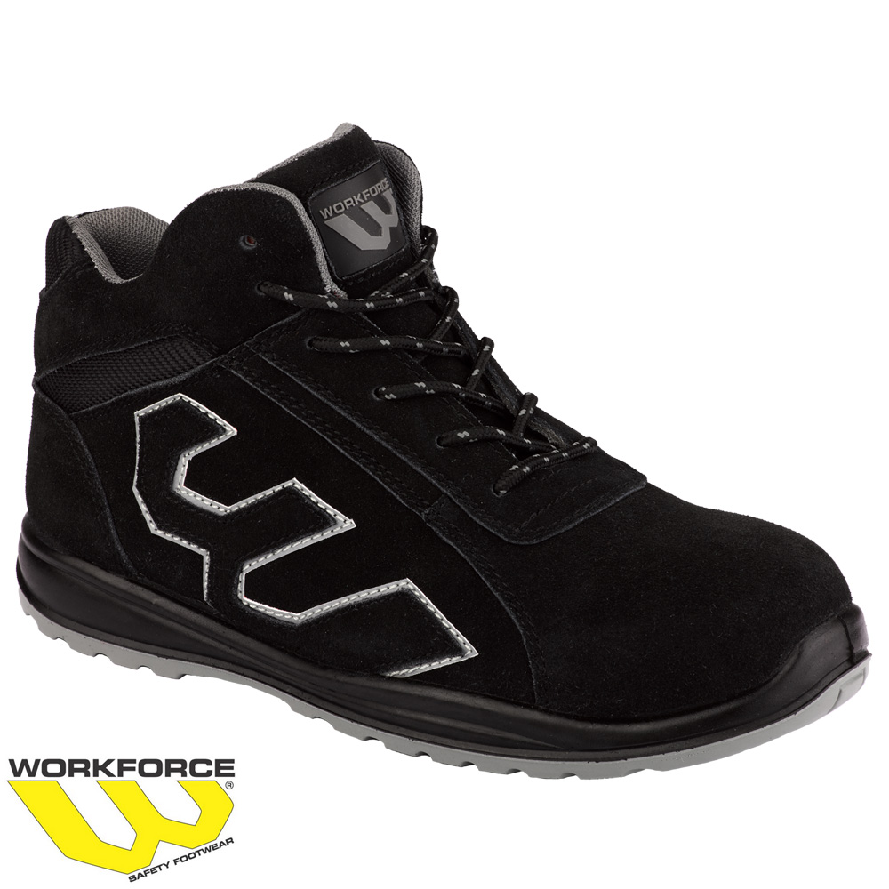 WorkForce Black/Grey Suede Safety Boot WF33P