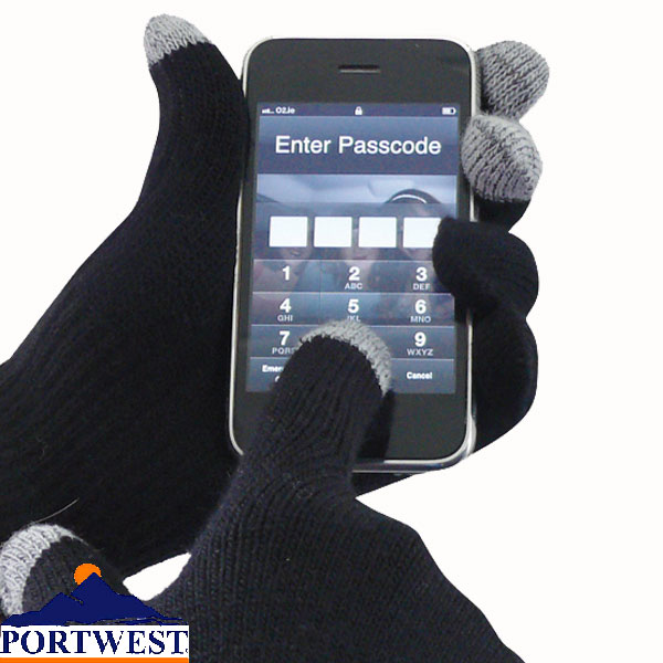 Portwest Warm Work Touchscreen Glove Hardwearing Cold Store Workwear GL16