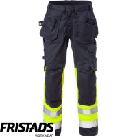 Fristads Women's Flamestat Hi Vis Stretch Craftsman Trousers Class 1 2171 ATHF - 129521