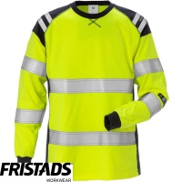 Fristads Women's Flamestat Hi Vis Long Sleeve T Shirt Class 3 7097 TFLH - 129522