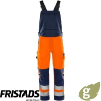 Fristads Green Hi Vis Bib 'n' Brace Class 2 1030 GPLU - 131985