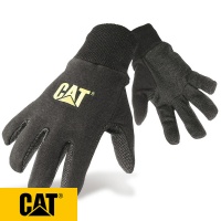Cat Heavy Jersey With PVC Micro Dot Palm Gloves - 15400