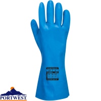 Portwest Food Approved Nitrile Chemical Protection Gauntlet - A814