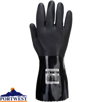Portwest ESD PVC Chemical Protection Gauntlet - A882