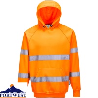 Portwest Hi Vis Hooded Sweatshirt - B304