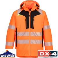 Portwest DX4 Hi-Vis Waterproof Winter Jacket - DX461