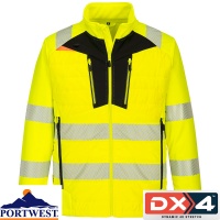 Portwest DX4 Hi Vis Hybrid Baffle Jacket - DX473