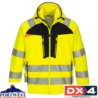 Portwest DX4 Hi Vis Water Resistant Softshell Jacket (3L) - DX475X