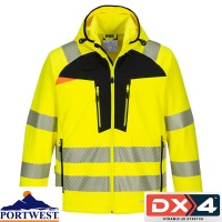 Portwest DX4 Hi Vis Water Resistant Softshell Jacket (3L) - DX475