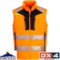 Portwest DX4 Hi-Vis Softshell Bodywarmer - DX479