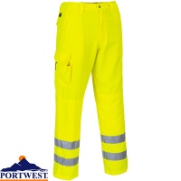 Portwest Hi Vis Combat Trousers - E046