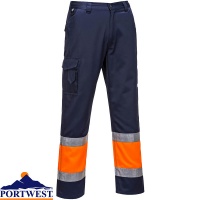 Portwest Hi-Vis Two Tone Combat Trousers - E049X