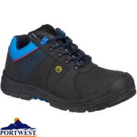Portwest ESD Leather Work Safety Trainers Shoes Boots Non Metal Toe Cap FC02 