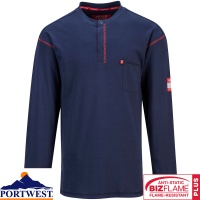 Portwest Bizflame Henley Crew Shirt - FR02