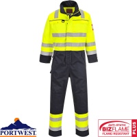 Flame Retardant HI Vis Multi Norm Coverall - FR60