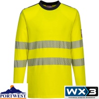 Portwest WX3 Flame Resistant Hi-Vis T-Shirt - FR701