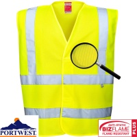 Portwest Flame Retardant Hi Vis Anti Static Vest - FR71