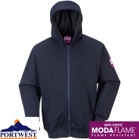 Portwest FR Zip Front Hooded Sweatshirt - FR81