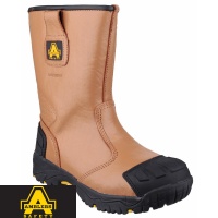 Amblers Tan Textile Lined Safety Rigger Boot - FS143