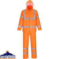 Portwest Hi-Vis Waterproof Packaway Rainsuit - H448