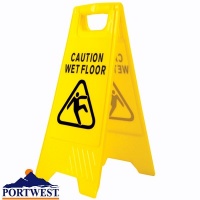 Portwest Wet Floor Warning Sign - HV20